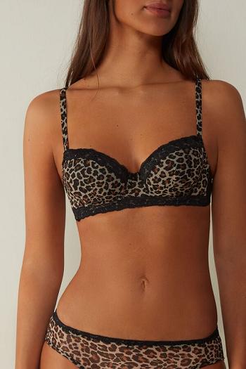 Intimssimi Animal Vibes Sofia Balconette Bra μαυρα | GRXMI97400