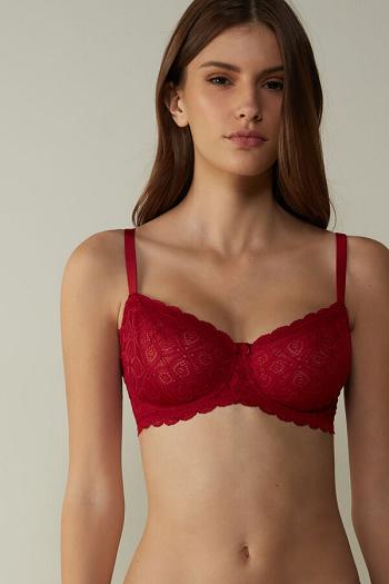 Intimssimi Daniela Balconette Bra in δαντελα κοκκινα | BGRSD85254