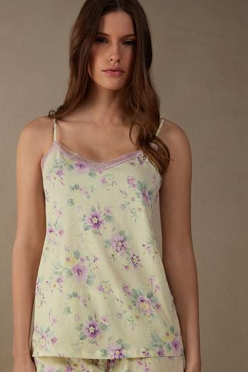 Intimssimi Flower Power Top in Supima® Ultrafresh βαμβακερα κίτρινα | GRIIZ58294