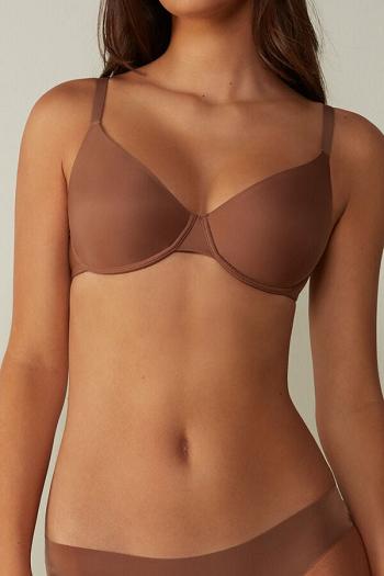 Intimssimi Francesca Ultralight Microfiber Balconette Bra Natural | QGRUV12299