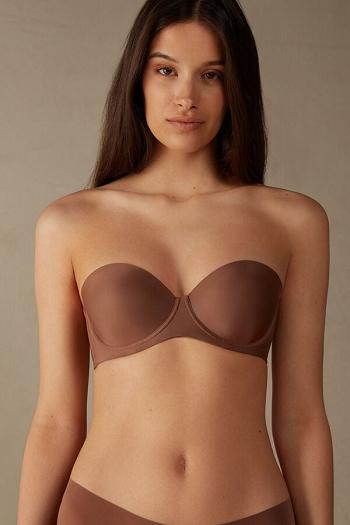 Intimssimi Giada Microfiber Bandeau Bra Natural | GRICD66919