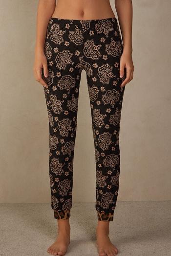 Intimssimi Lady Animalier Modal Cuffed Pants Print | ZGRNQ97052