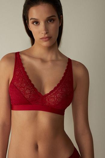 Intimssimi Lara Triangle Bra in δαντελα κοκκινα | XGRGW94751