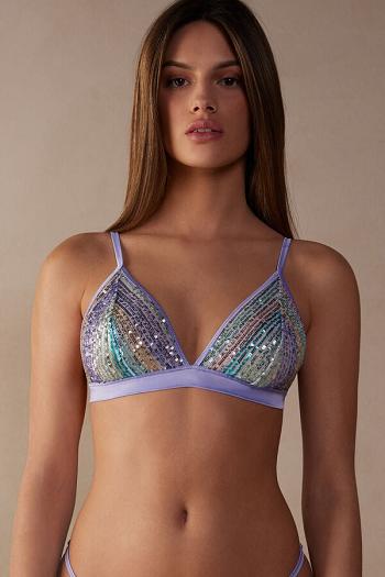 Intimssimi Miami Nights Triangle Bra μπλε | GRDYB14593