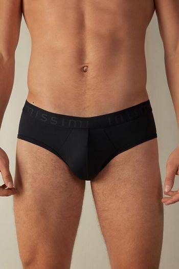 Intimssimi Microfiber Briefs with Logo Detail μπλε | LGRSX42705