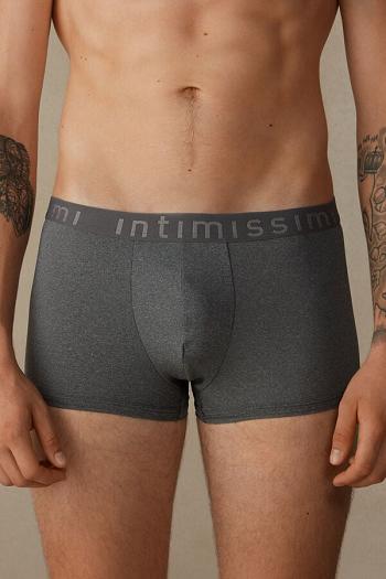 Intimssimi Microfiber Logo Boxer Shorts σκούρο γκρι | YGRGT58520