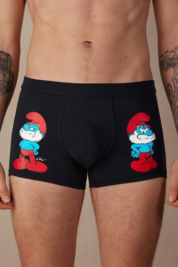 Intimssimi Papa Smurf Boxers in Stretch Supima® βαμβακερα μπλε | QGRUV24904