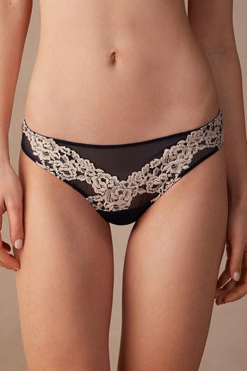 Intimssimi Pretty Flowers Brazilian μπλε | UGRND22992