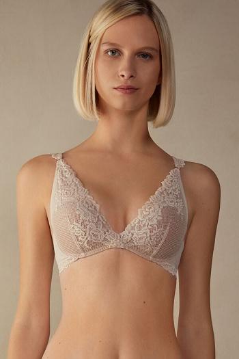 Intimssimi Pretty Flowers Giorgia Balconette Bra Natural | GREGJ92907