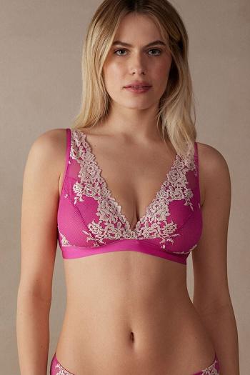 Intimssimi Pretty Flowers Lara Triangle Bra ροζ | BGRSD77250