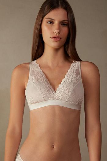 Intimssimi Pretty Flowers Lara Triangle Bra Natural | QGRWA77053