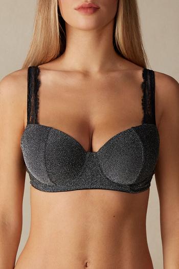 Intimssimi Shimmer All Night Love Sofia Balconette Bra γκρι | GGREC76953