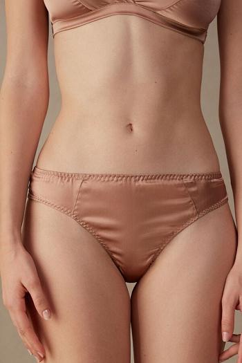 Intimssimi Silk Cheeky Briefs Natural | EGRVG41334