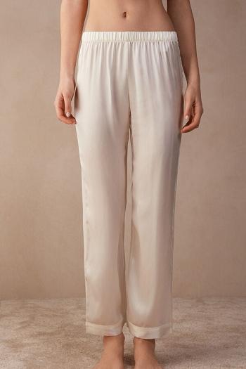 Intimssimi Silk Satin Pajama Pants ασπρα | DGRVO46608