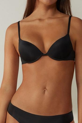 Intimssimi Simona Microfiber Super Push-Up Bra μαυρα | DGRVO54410