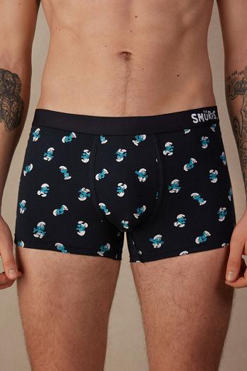 Intimssimi Smurf Boxers in Stretch Supima® βαμβακερα μπλε | GRJZR11117