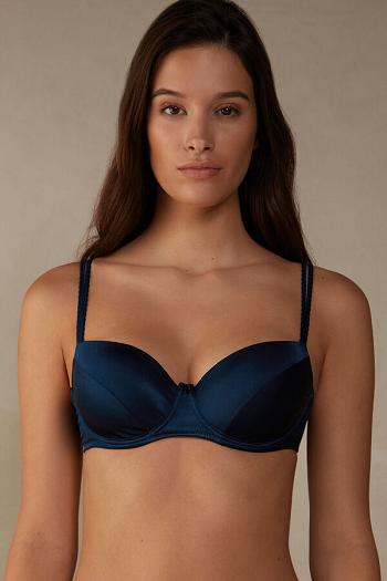 Intimssimi Sofia Balconette Bra in Silk μπλε | GRDYB27188