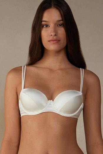 Intimssimi Sofia Balconette Bra in Silk ασπρα | YGRGT92902