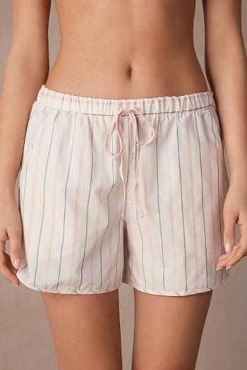 Intimssimi Soft Spring βαμβακερα Cloth Shorts ασπρα | GREAH49844