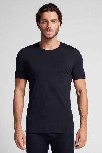 Intimssimi Stretch Merino Μαλλί κοντο-Sleeve T-Shirt μαυρα | SGRNY61414