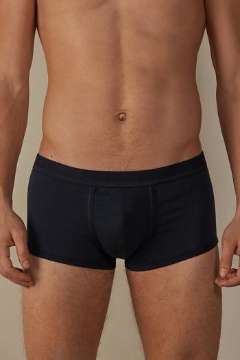 Intimssimi Stretch Supima® βαμβακερα Boxer Shorts with Logo Detail μπλε | GGRUC78424