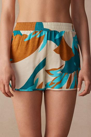 Intimssimi Summer Vibes Viscose Satin Shorts Πολύχρωμο | AGRDF48610