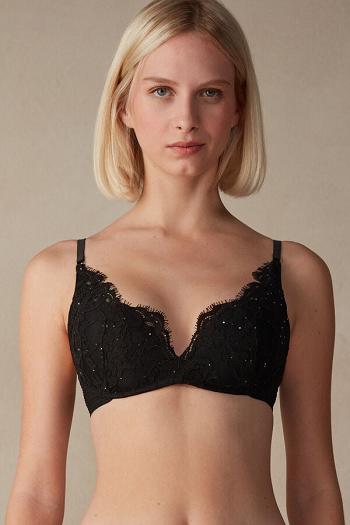 Intimssimi Time to Shine Gioia Super Push-up Bra μαυρα | UGRTG41227