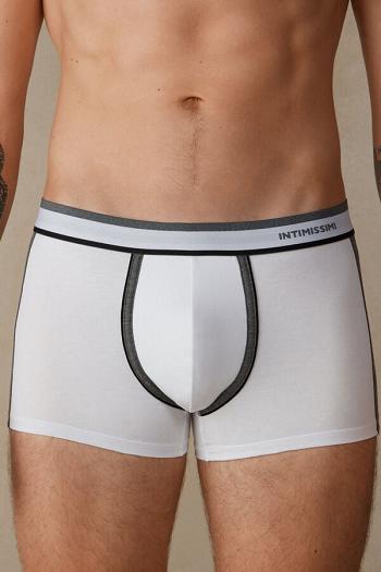 Intimssimi Two-tone Boxers in Stretch Supima® βαμβακερα γκρι | GRNEJ53655