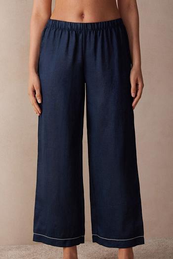 Intimssimi Yacht Night Linen Pants μπλε | DGRVO82068