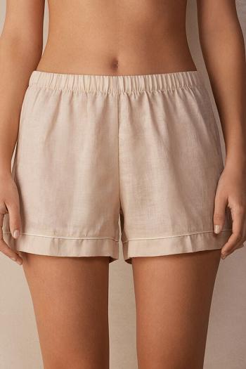 Intimssimi Yacht Night Linen Shorts Natural | GRZDE16768