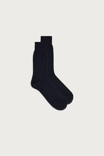 Intimssimi κοντο Chashmere-Silk-βαμβακερα Socks μπλε | GREAH15633