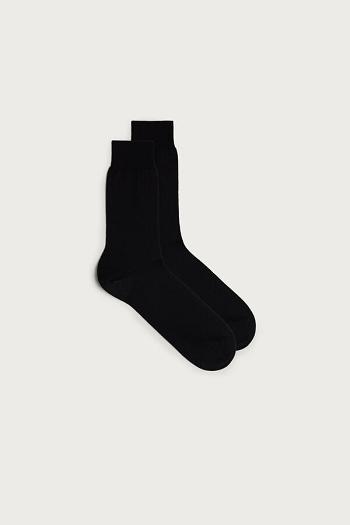 Intimssimi κοντο Sateen Egyptian βαμβακερα Socks μαυρα | AGRWC64276