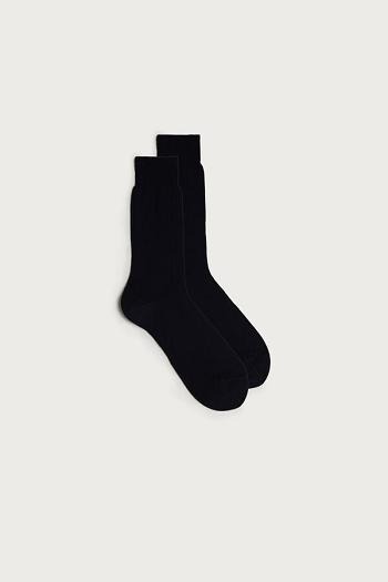 Intimssimi κοντο Sateen Egyptian βαμβακερα Socks μπλε | DGRKV57567