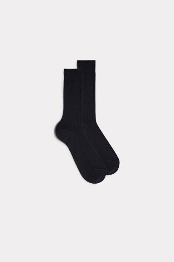 Intimssimi κοντο Πλευρωτός Egyptian βαμβακερα Socks γκρι | GRXMI26577