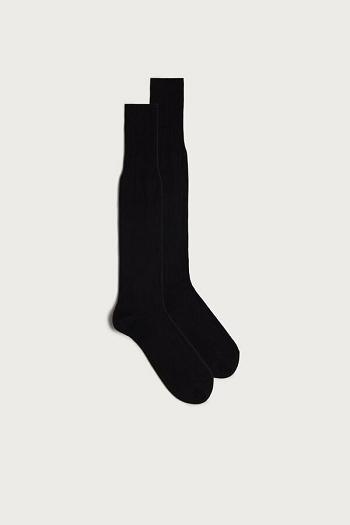 Intimssimi ψηλεσ Cashmere-Silk-βαμβακερα Blend Socks μαυρα | XGRGW48356