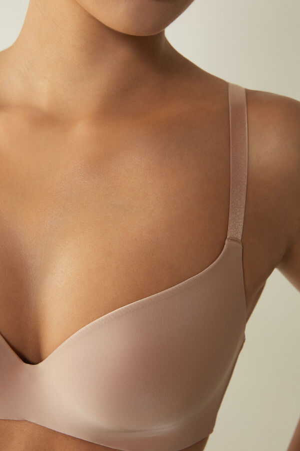 Intimssimi Adele Triangle Bra in Ultralight Microfiber Natural | GRICD57169