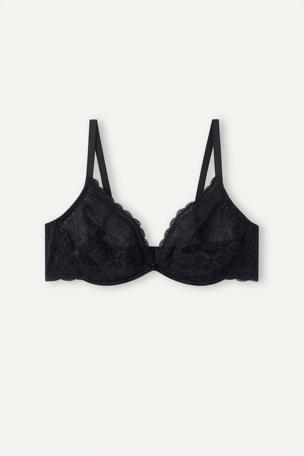 Intimssimi Alessia Balconette Bra in δαντελα μαυρα | GRQCS17844