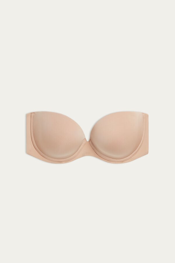 Intimssimi Anna Bandeau Bra in Ultralight Microfiber Natural | LGRSX16621