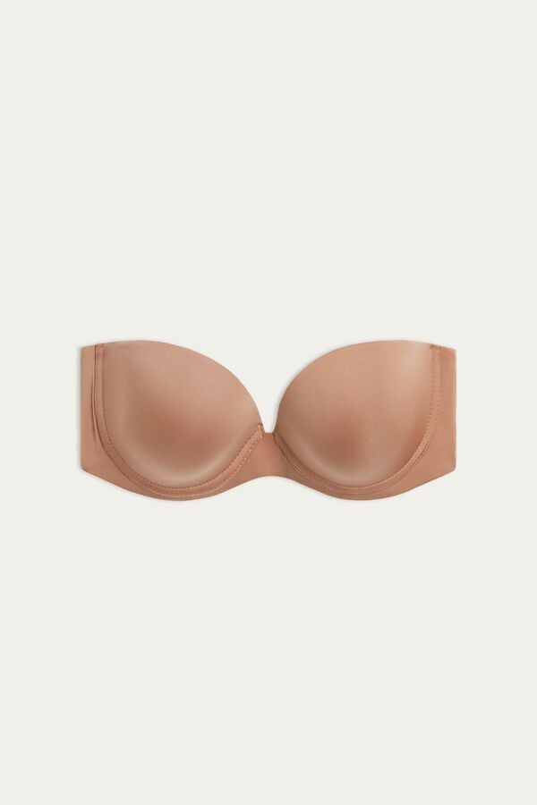 Intimssimi Anna Bandeau Bra in Ultralight Microfiber Natural | LGRTR30146