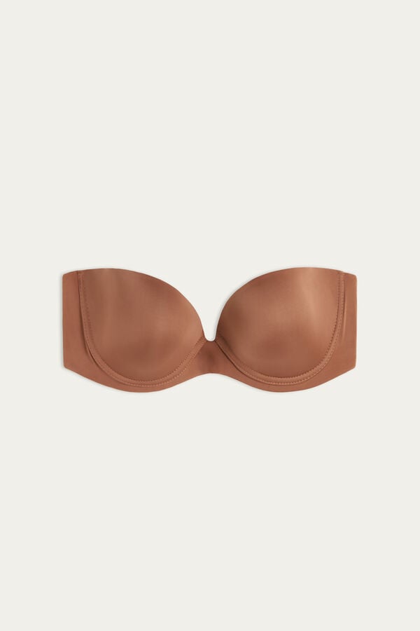 Intimssimi Anna Bandeau Bra in Ultralight Microfiber Natural | XGRBH14693