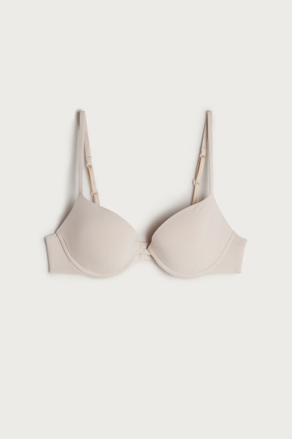 Intimssimi Bellissima Push-up Bra in Microfiber Natural | GRQAV73778