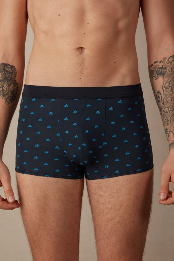 Intimssimi Bicycle Boxers in Microfiber μπλε | GRIIZ67172