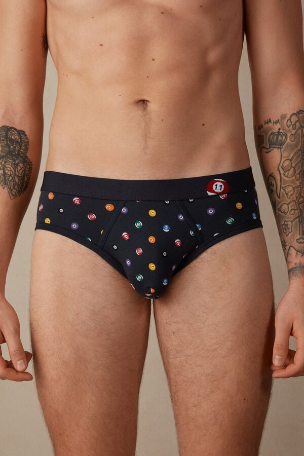 Intimssimi Billiard Briefs in Stretch Supima® βαμβακερα μπλε | GRQAV77086