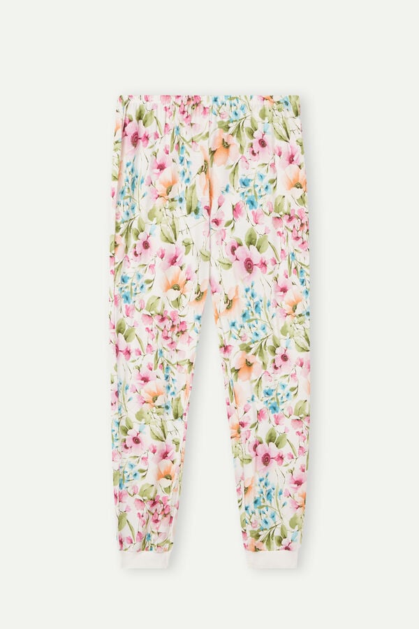 Intimssimi Botanical Lyrics Full Length Modal Pants ασπρα | GRJZR48089