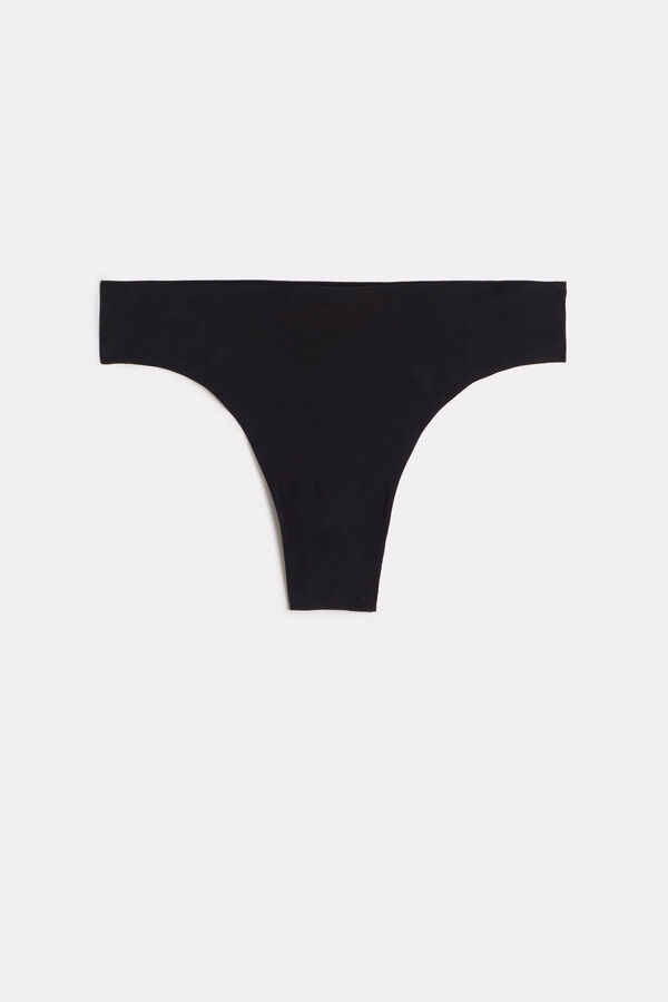 Intimssimi Brazilian Panties in Seamless Ultra Light Microfiber μαυρα | GRJVR90887