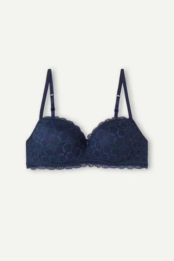 Intimssimi Claudia Balconette Bra in δαντελα μπλε | YGRVQ40913