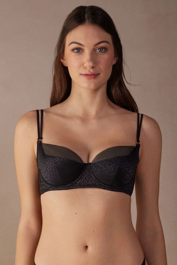 Intimssimi Cool Minimal Demi Bra μαυρα | GRJVR85617