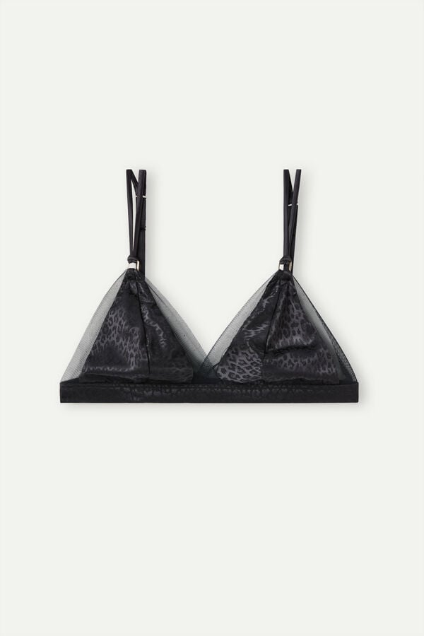 Intimssimi Cool Minimal Emma Triangle Bra μαυρα | QGRUV35708