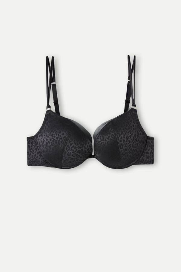 Intimssimi Cool Minimal Simona Super Push-up Bra μαυρα | GRNEJ11220