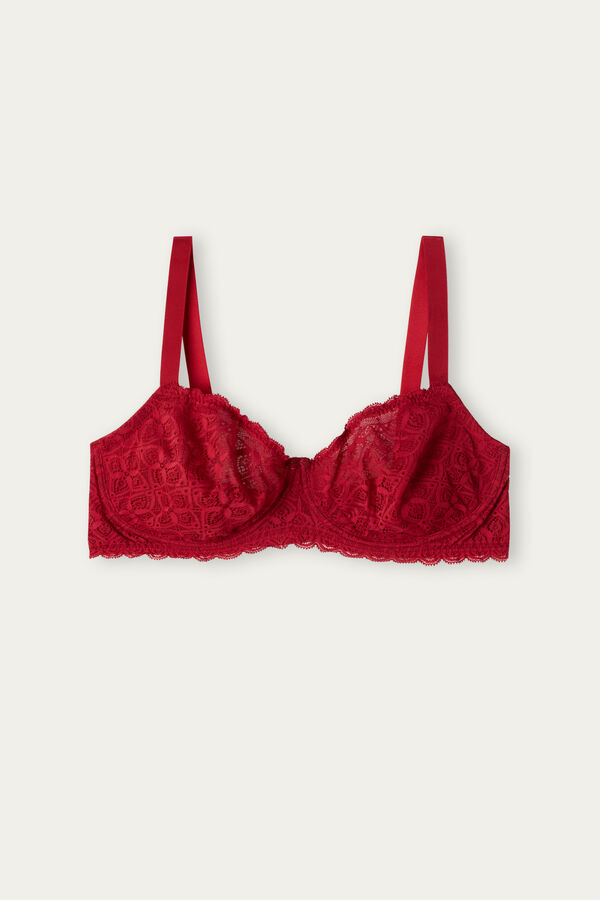 Intimssimi Daniela Balconette Bra in δαντελα κοκκινα | BGRSD85254